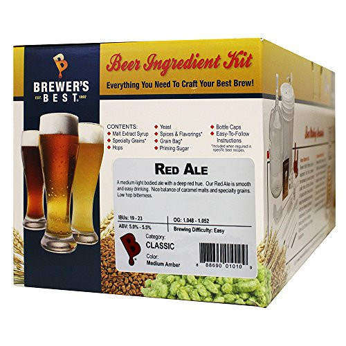 Brewer's Best - Home Brew Beer Ingredient Kit (5 gallon), (Red Ale)