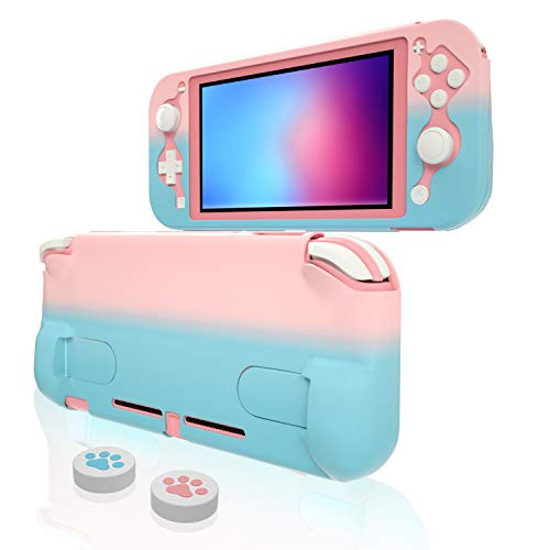 Protective Case for Nintendo Switch lite, Hard Case for Nintendo Switch lite - Pink Blue