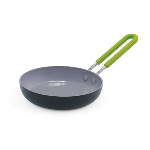 GreenPan Mini Healthy Ceramic Nonstick, Round Egg Pan, 5", Gray