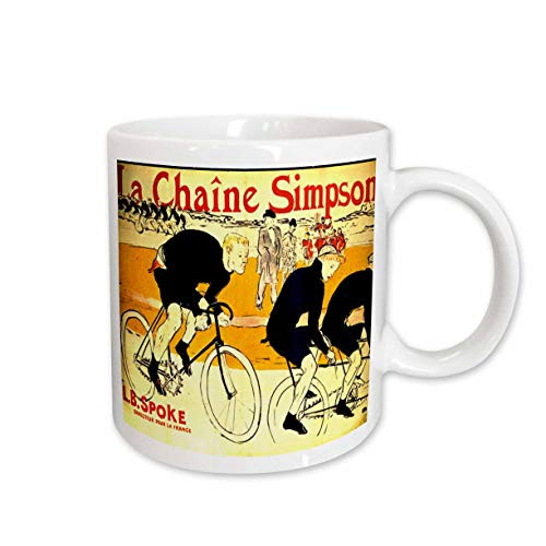 3dRose mug_62257_1 French Ad The Chain for Bikes By Lautrec Ceramic Mug, 11-Ounce
