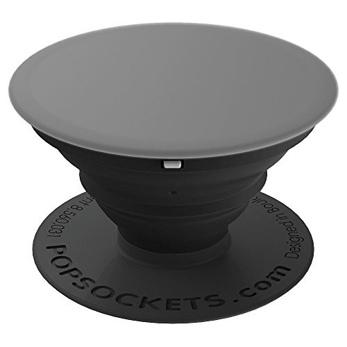 Mid Grey Medium Gray Color Solid Hue Plain PopSockets Grip and Stand for Phones and Tablets