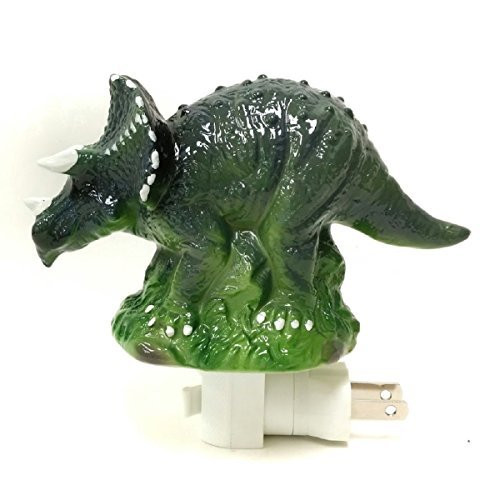 Dreamerzzz... Jurassic Triceratops Dinosaur Porcelain Night Light