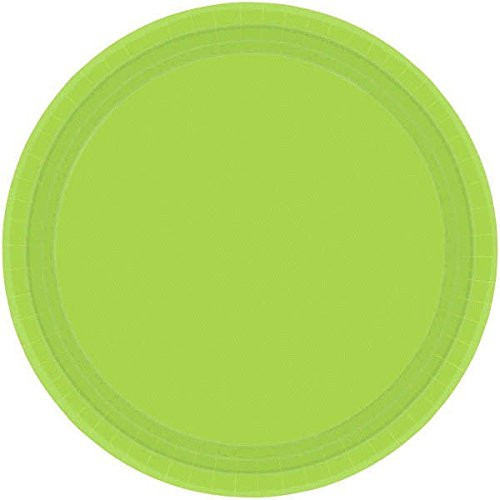 Amscan Kiwi Green Round Luncheon Paper Plates, 20 Ct. | Party Tableware