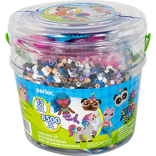 Perler PER8042963 Mystical Creatures Fuse Bead Kit, 8505pc, 13 Patterns, Multicolor