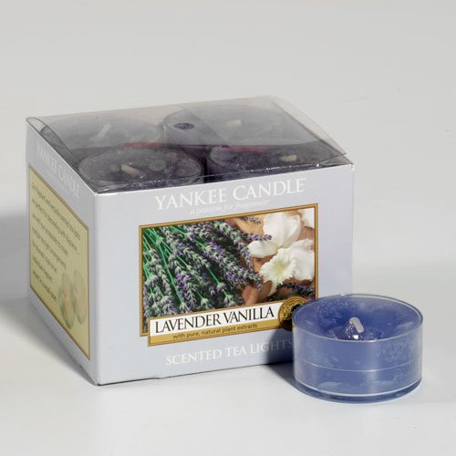 Yankee Candle Lavender Vanilla Tea Light Candles, Fresh Scent