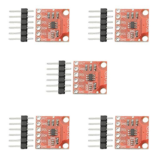 XLX 5PCS Mini MCP4725 Module I2C DAC Breakout Development Board 2.7V to 5.5V Supply Compatible Programming with EEPROM