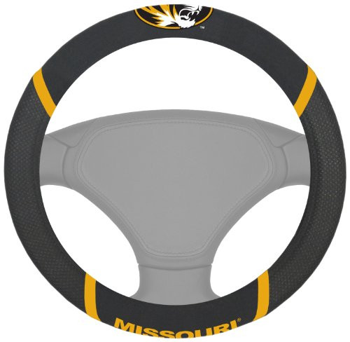 FANMATS 14915 NCAA University of Missouri Tigers Polyester Steering Wheel Cover FANMATS 14915 NCAA University of Missouri Tigers Polyester Steering Wheel Cover