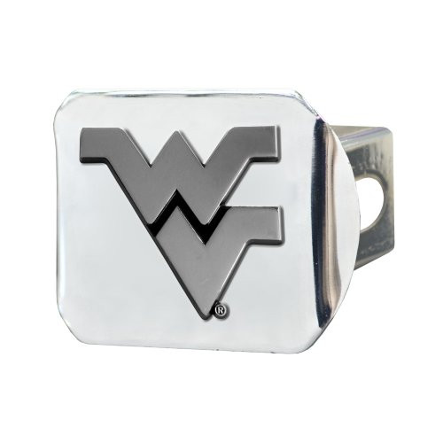 FANMATS  15055  NCAA West Virginia University Mountaineers Chrome Hitch Cover