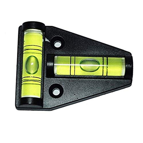 Driak 4 Pcs 58x44x13mm High Accuracy Bullseye Level Bubble T Shaped Bubble Spirit Level/Tripod with Mounting Hole