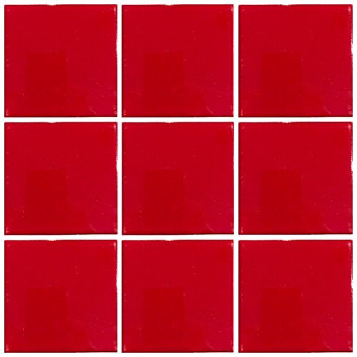 Ceramic Talavera Mexican Tile 4x4", 9 Pieces (NOT Stickers) A1 Export Quality! - Colonial Red