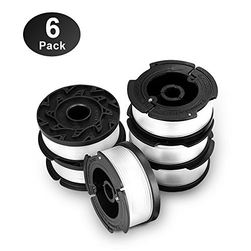 Eventronic Line String Trimmer Replacement Spool, 30ft 0.065" Autofeed Replacement Spools for BLACK+DECKER String Trimmers, 6 Pack