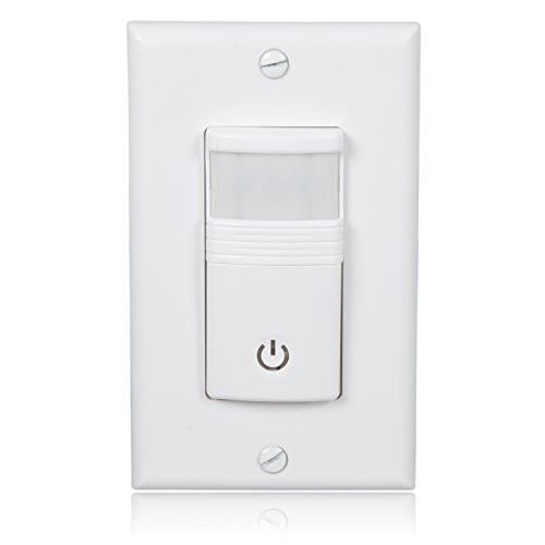 Maxxima Occupancy Vacancy Motion Sensor PIR Wall Switch, Wall Plate Included