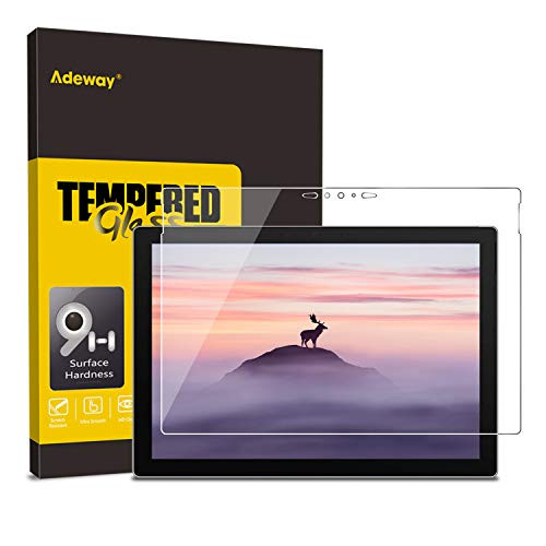 Adeway Microsoft Surface Pro 7 Screen Protector, Precise Cutouts/Tempered Glass/Ultra Sensitive/Lifetime Replacement, Only Compatible for Surface Pro 7 (12.3 Inch)