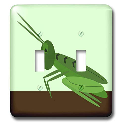 3dRose lsp_44884_2"Adorable Grasshopper On Green Toggle Switch