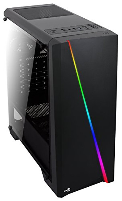 AeroCool Cylon RGB Mid Tower with Acrylic Side Window, Black