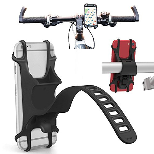 Agoz Phone Bike Mount Holder, Bicycle Motorcycle Stroller Handlebar Compatible Apple iPhone 11, 11 Pro, 11 Pro MAX, XS XR X, iPhone 8 Plus, iPhone 8, iPhone 7 Plus, iPhone 7, 6S Plus, 6S, 6, 5S, 5,SE
