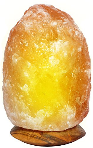 Magic Salt,Salt Lamp,Himalayan Pink Salt Lamp 5-7 lbs, Natural Hymilian Salt Rock Crystal, Himilian Salt Crystal with Power Cord and Bulb, Special Cut Neem Wood Base, 100% Natural Himilian