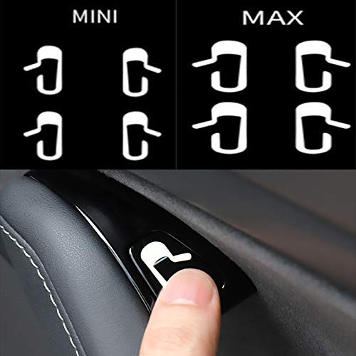 ALAVENTE Door Exit Decal Car Door Open Sticker Set for Tesla Model 3 Interior Decoration Door Open Switch Reminder 8pcs (White)