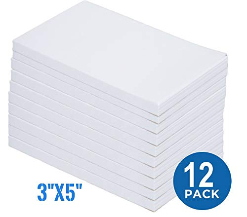 1InTheOffice Memo Pad 3" x 5" Unruled White Scratch Pads 100 Sheets, 12 pack