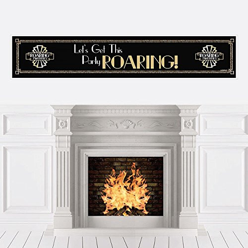 Big Dot of Happiness Roaring 20's - 1920s Art Deco Jazz Decorations Party Banner Big Dot of Happiness Roaring 20's - 1920s Art Deco Jazz Decorations Party Banner