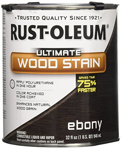 RUST-OLEUM 271108 Quart Ebony Interior Wood Stain