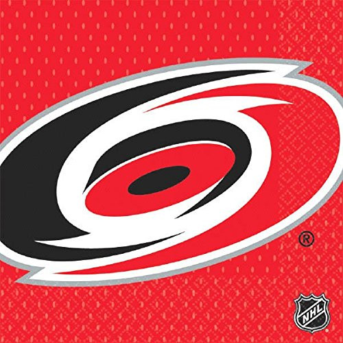 Amscan 513828 Carolina Hurricanes Collection Luncheon Napkins, 16 pcs