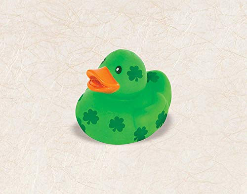 Amscan St. Patrick's Day Duck Toy, 2 1/2" x 1 1/2", Green