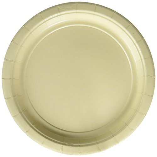 Vanilla Crème Round Paper Plates | 7" | Party Supply | 120 ct.