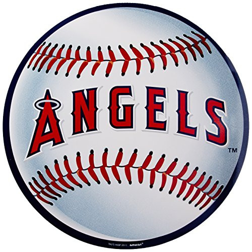 amscan Los Angeles Angels Major League Baseball Collection Cutout, Party Decoration, 6 Ct.
