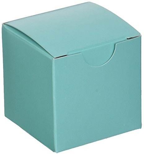 amscan Mega Pack Classic Box Favour Party Supplies , Robin's-Egg Blue, 400 Pieces