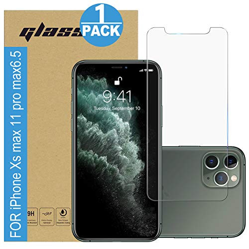 Amuoc Tempered Glass Film for Apple iPhone 11 Pro MAX Screen Protector and iPhone Xs MAX Screen Protector ?Anti Scratch, Bubble Free Amuoc Tempered Glass Film for Apple iPhone 11 Pro MAX Screen Protector and iPhone Xs MAX Screen Protector ?Anti Scratch, Bubble Free