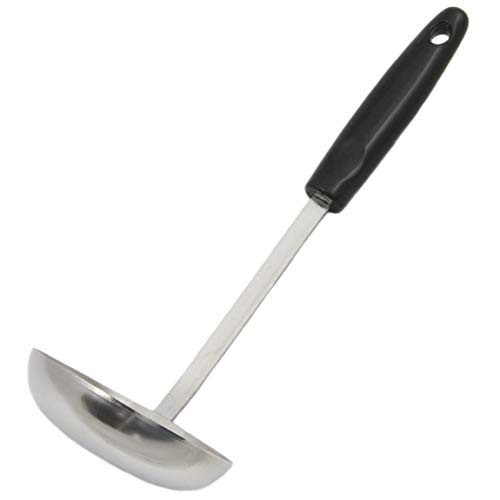 Chef Craft Select Stainless Steel Cooking Ladle, 11.5", Black