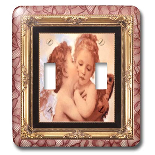 3dRose LLC lsp_21234_2 Angels Kissing, Double Toggle Switch 3dRose LLC lsp_21234_2 Angels Kissing, Double Toggle Switch