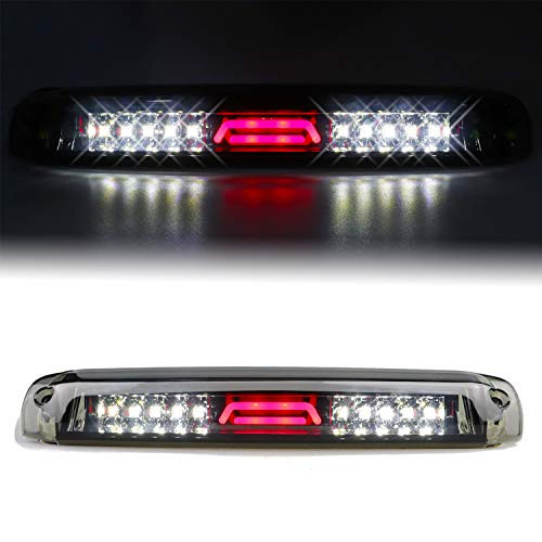 for 1999-2007 Chevy Chevrolet Silverado/GMC Sierra 1500 2500 3500 HD LED Third 3rd Brake Light Cargo Lamp High Mount Stop Light Chrome Housing Smoke Lens for 1999-2007 Chevy Chevrolet Silverado/GMC Sierra 1500 2500 3500 HD LED Third 3rd Brake Light Cargo Lamp High Mount Stop Light Chrome Housing Smoke Lens