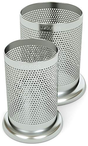 Jagurds Stainless Steel Kitchen Utensil Holder Caddy - Silverware Cutlery and Cooking Utensil Organizers