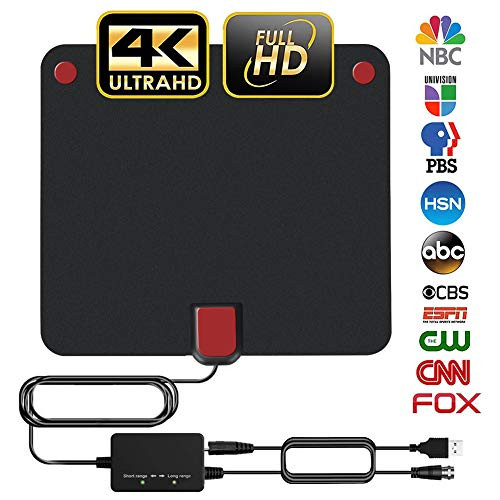 Amplified HD Digital Indoor TV Antenna with 2019 Newest Powerful Amplifier Signal Booster Support 4K 1080P 60-120 Miles Range Digital Antenna for HDTV Free View Channels Amplified HD Digital Indoor TV Antenna with 2019 Newest Powerful Amplifier Signal Booster Support 4K 1080P 60-120 Miles Range Digital Antenna for HDTV Free View Channels