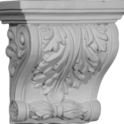 Ekena Millwork COR07X04X07TN 7 1/2-Inch W x 4-Inch D x 7 1/4-Inch H Tristan Corbel