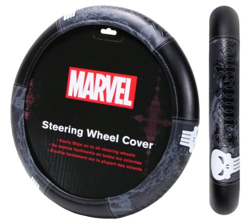 Plasticolor 006753R01 Marvel Punisher 'Speed Grip' Steering Wheel Cover