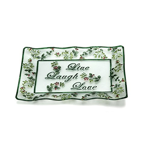 Pfaltzgraff Winterberry Live Laugh Love Hand-Painted Platter (17-1/4-Inch)