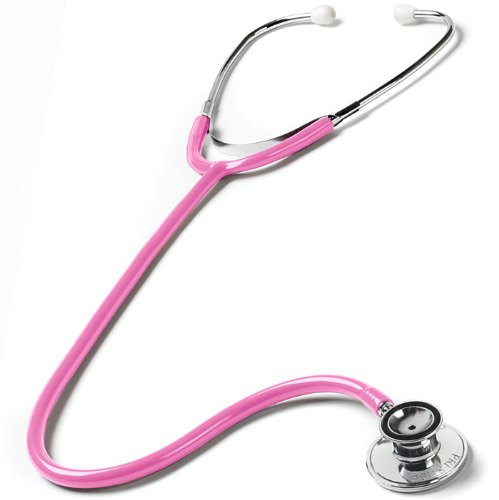 Prestige Medical Ultra-Sensitive Dual Head Stethoscope, Hot Pink, 4.6 Ounce
