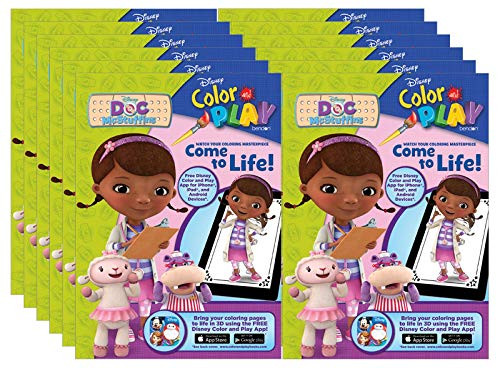 Bendon Doc McStuffins Color and Play 128-Page Coloring and Activity Books (Pack of 12)
