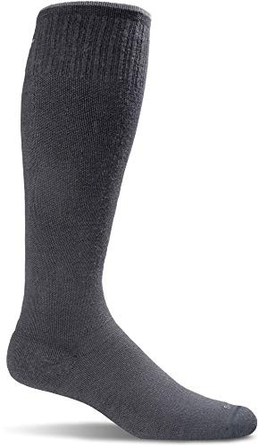 Sockwell Women's Twister Firm Graduated Compression Sock, Solid Black - M/L