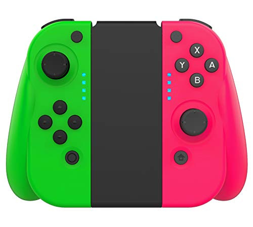 SHANGCAI Joycon Controller Wireless Compatible for Nintendo Switch, Remote Joy pad Switch Controllers Comfortable Handheld Joystick Gamepad (Green&Pink)
