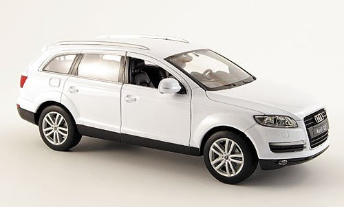 Audi Q7, white , Model Car, Ready-made, Welly 1:24