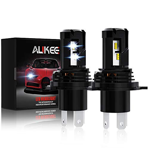 Aukee H4 LED Headlight Bulb, 9003 Hi Lo Beam 12000Lm 6000K 60W Extremely Bright All-in-One Conversion Kit