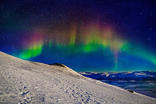 Posterazzi Aurora Borealis or Northern Lights in Full Color seen Sky Station Abisko Lapland Sweden Poster Print, (27 x 9), Varies Posterazzi Aurora Borealis or Northern Lights in Full Color seen Sky Station Abisko Lapland Sweden Poster Print, (27 x 9), Varies