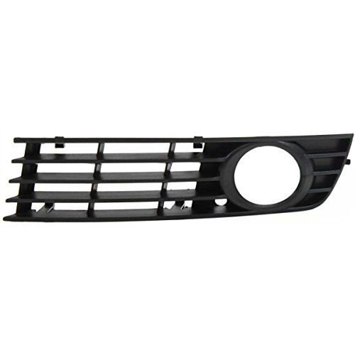 DAT 02-05 AUDI A4 TYPE 1 BLACK FRONT BUMPER COVER OUTER GRILLE LEFT DRIVER SIDE AU1038102