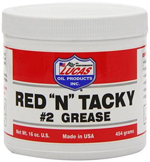 Lucas Oil Red"N" Tacky Grease, 1 Pound Tub, 16 Ounces (LUC10574) Lucas Oil Red"N" Tacky Grease, 1 Pound Tub, 16 Ounces (LUC10574)