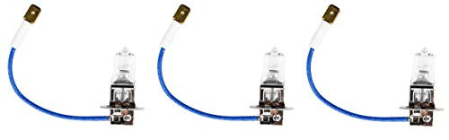 Anyray 3-Bulbs A1922A H3 12V 55W Halogen Automotive Light Bulb 55 Watt PK22S Long Life