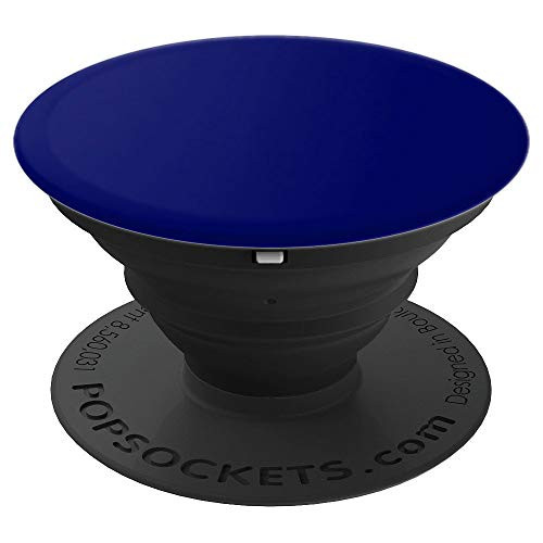 Navy Blue Color Dark Shade - Solid Plain Blank Phone Popper PopSockets Grip and Stand for Phones and Tablets